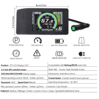 1 x RAW Customer Returns Bafang 8fun LCD 750C 850C 860C C18 C965 C961 500C SW102 Display Meter Control Panel for Electric Bicycle BBS02 and BBSHD Mid Drive Motor 500C Display  - RRP €65.59