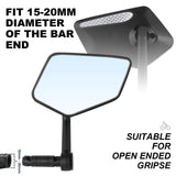 1 x Brand New 1 Pair Bike Mirror 360 Adjustable Wide Angle Swivel HD Adjustable Bike and Motorcycle Mirrors - RRP €34.8