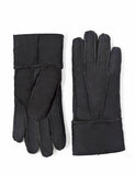 1 x RAW Customer Returns YISEVEN Gloves Women Winter Shealring Lambskin Leather Gloves Women Winter Gloves Leather Lined Sheepskin Warm Suede Gloves Finger Gloves Fur Driver, SBK M - RRP €30.24