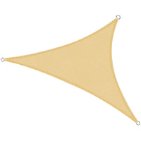 1 x RAW Customer Returns Cool Area Triangle Shade Sail Awning 3.6x3.6x3.6m Waterproof Windproof UV Protection, Suitable for Patio Garden, Terrace, Outdoors, Sand Color - RRP €25.78