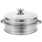 7 x Brand New UPKOCH Stainless Steel Steamer Basket - 2 Tier Stainless Steel Steamer Set for Cooking Bao Dim Sum Breads and Fish Balls 8Inch 20Cm  - RRP €138.53