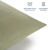 1 x RAW Customer Returns Blumtal Duvet Cover Set for Bed 150 - Microfiber Duvet Cover Set 220 x 240 and 2 Pillowcases 70x40, Oeko-Tex Certified, Very Soft and Breathable - Dark Green - RRP €49.99