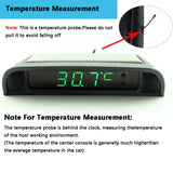 1 x RAW Customer Returns TOTMOX Solar Powered LCD Car Clock - Temperature display on the car dashboard. - RRP €32.4