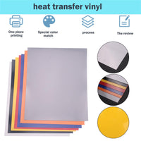 1 x RAW Customer Returns Tiamu vinyl film plotter film 7 pieces, 3D puff sleeve heat transfer flex film plotter textile, 30.4 cm x 25.4 cm, HTV press film puff vinyl iron-on transfer film for DIY T-shirt clothing bag pillow - RRP €16.88