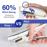 2 x RAW Customer Returns Stapler Metal Stapler with 1000 Staples and Remover Stapler Set 20 Sheets Capacity Full Office Size Stapler - RRP €39.98