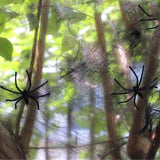 1 x Brand New Maxee 80g Stretchable Spider Webs Halloween Decoration Set, Spider Webs with 20 Pieces Spiders, Realistic Spider Web for Halloween Horror Outdoor Indoor Decoration Party Supplies Garden Haunted House - RRP €20.4