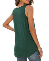 1 x RAW Customer Returns WIHOLL Women s Summer Tank Top, Sleeveless, V-Neck, Green, S - RRP €24.0