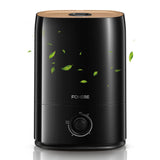 1 x RAW Customer Returns FOHERE Humidifier for Bedroom Large Room, 5L Cool Mist Ultrasonic Humidifier for Plants and Baby, Lasts 40 Hours, Essential Oil Compartment, Ultra Quiet, and Auto-Off, Black - RRP €39.98