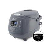 1 x RAW Customer Returns Yum Asia Panda Mini Rice Cooker with Ninja Ceramic Bowl and Advanced Fuzzy Logic 3.5 Cups, 0.63 Liter 4 Rice Functions, 4 Multicooker Function, 220-240V Cobalt Grey  - RRP €114.9