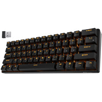 1 x RAW Customer Returns RK ROYAL KLUDGE RK61-US 2.4Ghz Wireless Bluetooth Wired 60 Mechanical Keyboard, 61 Keys Compact Keyboard, Hot Swappable Blue Switches Gaming Keyboard with Software for Win Mac, QWERTY - RRP €69.99