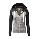 1 x RAW Customer Returns Newbestyle jacket women s sweat jacket hoodie sweatshirt jacket sweater tops hoodie dark grey, small  - RRP €38.3