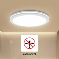 1 x RAW Customer Returns Liper Waterproof LED Ceiling Light 30W 2500LM 6500K Cold White Ceiling Light IP65 Damp-Proof Light Round Flat Ceiling Lamp Bedroom LED Panel Lights 25.5CM - RRP €19.82