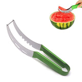 1 x Brand New Watermelon cutter, melon cutter stainless steel, multifunctional fruit knife of papaya, dragon fruit, cantaloupe cutter black  - RRP €10.07