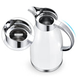 1 x RAW Customer Returns Haosens 1.8 liter stainless steel insulated jug thermos flask teapot, double layer vacuum coffee pot - elegant design, double-walled insulation - RRP €32.15