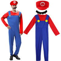 1 x RAW Customer Returns Shengruili Mario Costume Luigi Costume Set, Luigi Costume, Bros Cosplay Costume, Women Men Boys Girls Outfit for Christmas Carnival Fancy Dress Costumes, Adults 15  - RRP €18.37