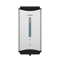 1 x RAW Customer Returns AIKE Soap Dispenser Automatic Stainless Steel, 1100 ml Commercial Soap Dispenser Wall Mounted with Viewing Window, IPX7 Waterproof, Model AK1206 - RRP €49.9