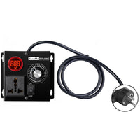 1 x RAW Customer Returns DEWIN Voltage Regulator, Speed Controller 230V Motor AC 220V 4000W SCR Voltage Regulator Motor Fan Speed Controller Dimmer Power Tool Adjustable EU Plug  - RRP €26.99