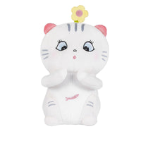 1 x Brand New Generic Kawaii Cuddly Toy Cat White 43cm, soft cuddly Kawaii Plush Stuffed Toy Cat - Plush Toy Cat Valentine s Day Gift - Japanese Plush Cat, White Cat Plushie - RRP €20.06