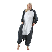 1 x RAW Customer Returns AKAAYUKO Women Men Carnival Costume Pajamas Christmas Animal Onesie Halloween Jumpsuit Pajamas Fancy Dress Night Suit Ring-Tailed Lemur - RRP €29.99