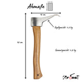 1 x RAW Customer Returns Xforst Sappie Sapie with hammer holder, ideal for moving and picking up logs and pieces of wood. With hickory handle and robust head made of forged carbon steel. Model X-P500BX - RRP €32.17