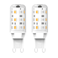 1 x RAW Customer Returns Smart G9 LED lamps RGBW, AC 230V continuously dimmable with remote control, 4 modes 13 colors, brightness adjustable 1 -100 , remote control G9 intelligent LED light bulb, pack of 2 - RRP €20.16