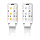 1 x RAW Customer Returns Smart G9 LED lamps RGBW, AC 230V continuously dimmable with remote control, 4 modes 13 colors, brightness adjustable 1 -100 , remote control G9 intelligent LED light bulb, pack of 2 - RRP €20.16