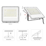 1 x RAW Customer Returns Tayire LED spotlight outdoor 100W, 10000LM super bright LED floodlight, 6000K cold white spotlight IP65 waterproof floodlight outdoor spotlight for garden, terraces, garage, workshop, sports field - RRP €20.52