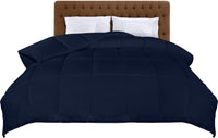 1 x RAW Customer Returns Utopia Bedding duvet 220 x 240 cm, all-year-round duvet, lightweight duvet with polyester filling, microfiber sleeping blanket navy blue  - RRP €34.51