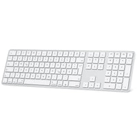 1 x RAW Customer Returns OMOTON Bluetooth keyboard for Mac MacBook MacBook Air MacBook Pro iMac iMac Pro Mac Pro , rechargeable wireless, for Mac OS with 3 Bluetooth channels, QWERTZ DE layout, silver - RRP €39.99