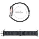 1 x RAW Customer Returns ARTCHE Bracelet Compatible with Apple Watch Bracelet 49mm 45mm 44mm 42mm, Stainless Steel Metal Watch Strap Replacement Bracelets for Apple Watch Ultra 2 Ultra, iWatch Series 9 8 7 6 SE 5 4 3 2 1 - Black - RRP €20.49