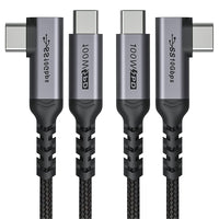 4 x Brand New Cable USB C a USB C 3.1 Gen 2 2m 2pcs , SUMPK 100W USB Tipo C PD Cable de carga r pida E-Mark Chip SuperSpeed 10Gbps Salida de video de monitor 4K de 90 grados para Google Pixel 4XL, Galaxy S21 - RRP €65.96