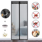 1 x RAW Customer Returns Editable fly screen balcony door magnet, 90x220cm fly screen balcony door, insect protection balcony door, fly screen doors, fly screen with magnet for balcony door, cellar door and patio door - RRP €14.51