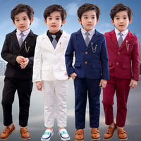 1 x RAW Customer Returns LOLANTA 2-piece boys formal suit set, children s blazer trousers outfit, casual wear or wedding dress, blue, 130 - RRP €42.08