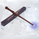 1 x RAW Customer Returns Aomig Magic Wand Children s Luminous Magic Wand with Light and Sound, Luminous Wand for Wizards Apprentices, Costume Accessories for Halloween Cosplay Carnival, Approx. 36 cm Brown-B  - RRP €9.97