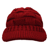 29 x Brand New WKTRSM Winter Beanie Hat Warm Knitted Hats Women Warm Soft Baseball Hats Ski Cap with Ponytail Hole Red  - RRP €696.0