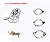 1 x RAW Customer Returns SeLgurFos Penis Cage with 3 Sex Toys Cock Ring in Different Sizes, Chastity Cage Male Metal Ventilated Chastity Cage BDSM Bondage Fetish Sex Toy for Men Full Set  - RRP €25.44