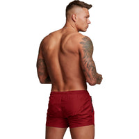 1 x RAW Customer Returns TMEOG swim shorts for men, swim shorts short swim trunks men swimming trunks boxer swim pants water sports shorts quick-drying swim shorts with zipper red  - RRP €22.99