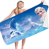 10 x Brand New YGCHEN Beach Towel for Frozen Towel Microfiber Princess Bath Towel Children Beach Towels Frozen Towels for Swimming Beach Camping Shower Bath Towels 70 150 cm  - RRP €204.0