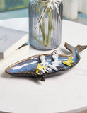 1 x Brand New SEINHIJO Jewelry Trays Jewelry Organizer Cookie Jar Decorative Whale Figure Ceramic Sculpture Gift 29cm - RRP €33.99