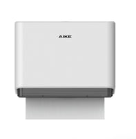 1 x RAW Customer Returns AIKE paper towel dispenser wall mounted without drilling, towel dispenser compatible Z-fold for paper fold size 25.4 x 8 cm or smaller, holds 200 sheets of paper - RRP €21.77