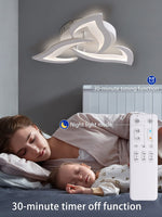 1 x RAW Customer Returns KAUCQI Dimmable LED Ceiling Light Bedroom 56CM Ceiling Lamp for Living Room Modern Living Room Lamp with Remote Control 3000-6000K Ceiling Lamp for Children s Room Kitchen - RRP €54.99