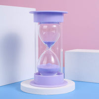 39 x Brand New Sand Timer 5 10 15 30 60 Minutes, Kids Safety Hourglass, Time Management Assistant, Creative Gift, Living Room Office Decoration, 5 Minutes in Macaron Purple - RRP €795.6