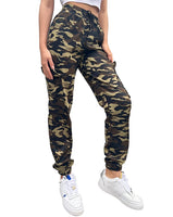 1 x RAW Customer Returns Nuofengkudu Camouflage Pants Women Harem Cargo Side Pockets Jogging Pants Elastic Waist Teenager Girls Joggpants Sweatpants Sports Pants Harem Pants Comfortable Sports Pants Green M - RRP €24.99