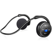 1 x RAW Customer Returns ARTINABS Wireless Headphones with FM Function, Bluetooth 5.0 Earphones, Sports Sweatproof Hands-free Calling Support TF Card Stereo Headsets Comfortable Lightweight with Microphone Compatible with iPhone, And - RRP €31.46