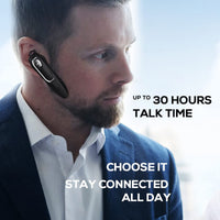 1 x RAW Customer Returns Micool Headset Bluetooth V5.0, Noise Canceling Hands-Free Bluetooth Headset Mobile Phone 30 Hours Talk Time, Mute Function, Voice Assistant Wireless Headset for Truck Drivers - RRP €36.99