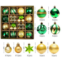 1 x Brand New Litthing 42 Pcs Christmas Baubles, Unbreakable Plastic Christmas Baubles Christmas Decoration, Christmas Tree Decoration, for Indoor or Outdoor Christmas Decorations, Shiny Glitter Christmas Deco - RRP €19.2