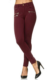 1 x RAW Customer Returns Elara Damen Stretch Hose Skinny Fit Jegging Chunkyrayan H86-5 Wine 48 4XL  - RRP €28.19