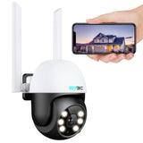 1 x RAW Customer Returns SV3C surveillance camera outdoor WLAN, PTZ WLAN IP camera surveillance outdoor with automatic tracking, 1080P color night vision, 2-way audio, humanoid detection, waterproof, 24 7 recording - RRP €50.41