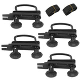 1 x RAW Customer Returns Pack of 4 roof box attachment, car universal U-shaped bracket mounting accessories with heavy lock nuts, U-bolt clamps and other accessories - RRP €25.49