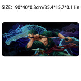 1 x RAW Customer Returns One Piece Mousepad,Anime Mousepad,Mousepad xxl Anime,40x90cm Extended Large Gaming Mousepad,Zoro Mousepad,One Piece Playmat,PQKL-party with Non-Slip Rubber Base,for Work and Gaming - RRP €22.99